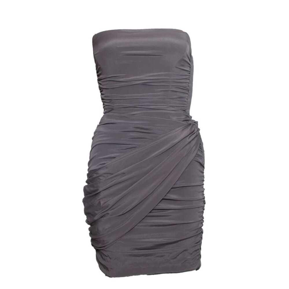 Blumarine Strapless draped dress